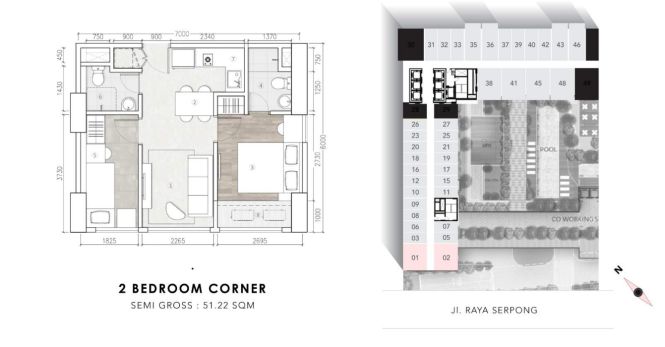2bedroom corner collins